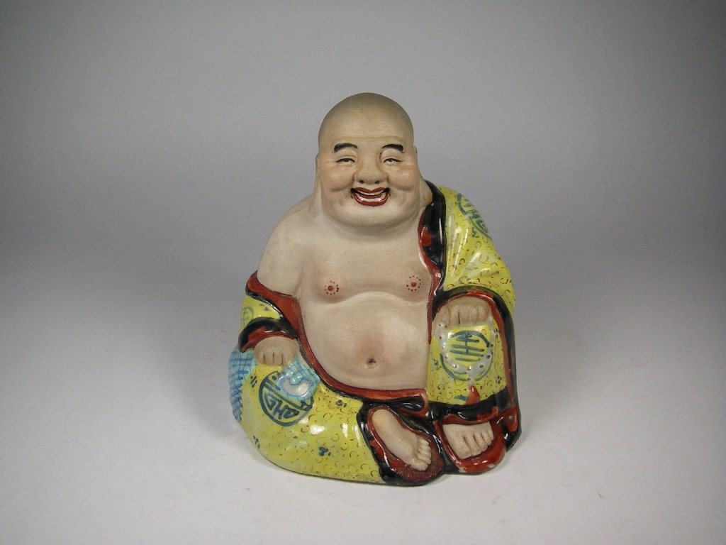 20th century Chinese porcelain buddha