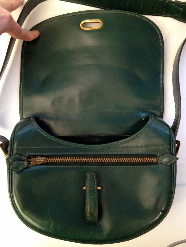 HERMES Paris 24 Fg St Honor Sac \u0026quot; Balle de golf\u0026quot; en cu : Lot 173  