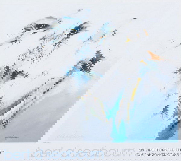 BERT D. SEABOURN (CHEROKEE NATIVE AMERICAN 20TH C: BERT D. SEABOURN (CHEROKEE NATIVE AMERICAN 20TH C.). Color lithographs, Signed and numbered 427 / 1000 and 76 / 1000, framed. Sold with Two Bert D. Seabourn framed exhibition posters "Naranjo's Americ