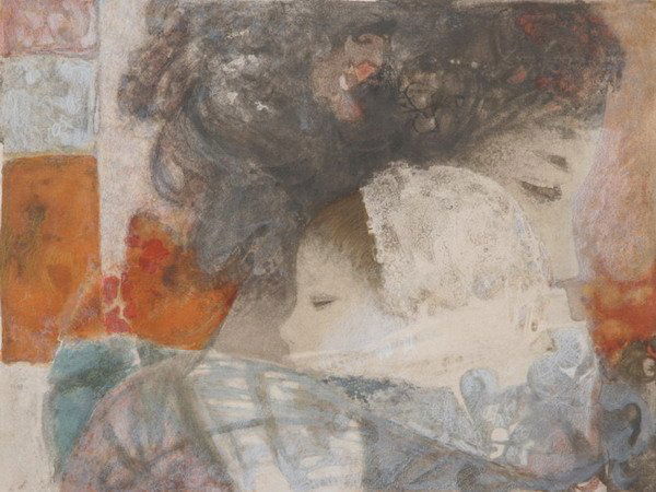 HECTOR POLEO (Venezuelan, 1918-1989). MOTHER AND C: HECTOR POLEO (Venezuelan, 1918-1989). MOTHER AND CHILD, signed and numbered 22/120 in pencil, lower margin. Color silkscreen - Plate: 14 in. x 18 1/2 in.