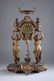1377: FRENCH LOUIS XVI-STYLE GILT-METAL FIGURAL MANTLE