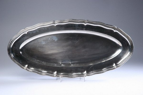 CONTINENTAL SILVER FISH PLATTER. 800 touchmark. -