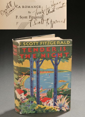 A SIGNED FIRST EDITION COPY OF "TENDER