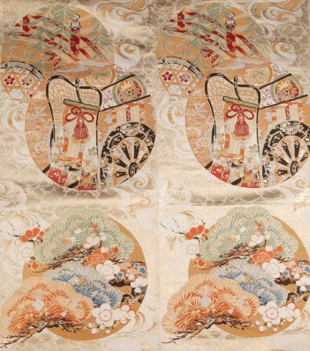 A JAPANESE SILK BROCADE. 20th century