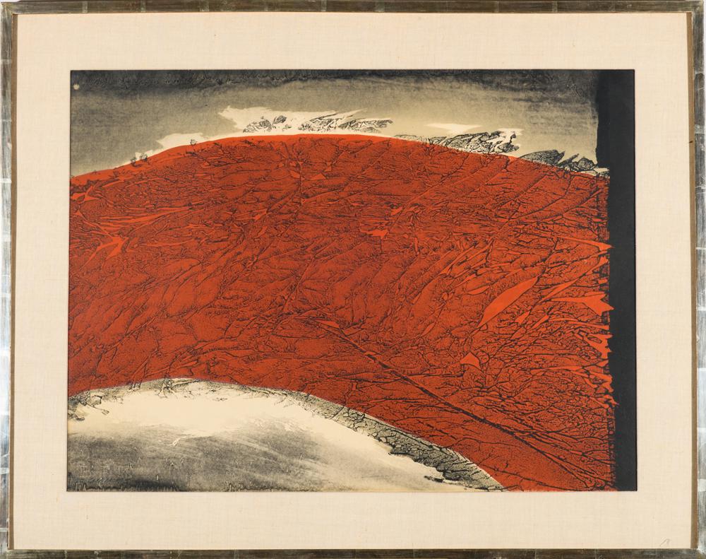 CARL MORRIS (American, 1911 - 1993). Red Floe (1 of 2)