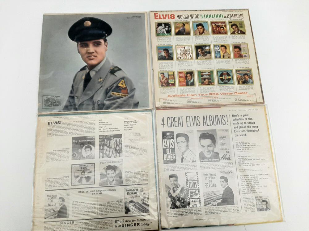 EIGHT ELVIS PRESLEY RCA VICTOR RECORD ALBUMS, LATE (1 of 4)