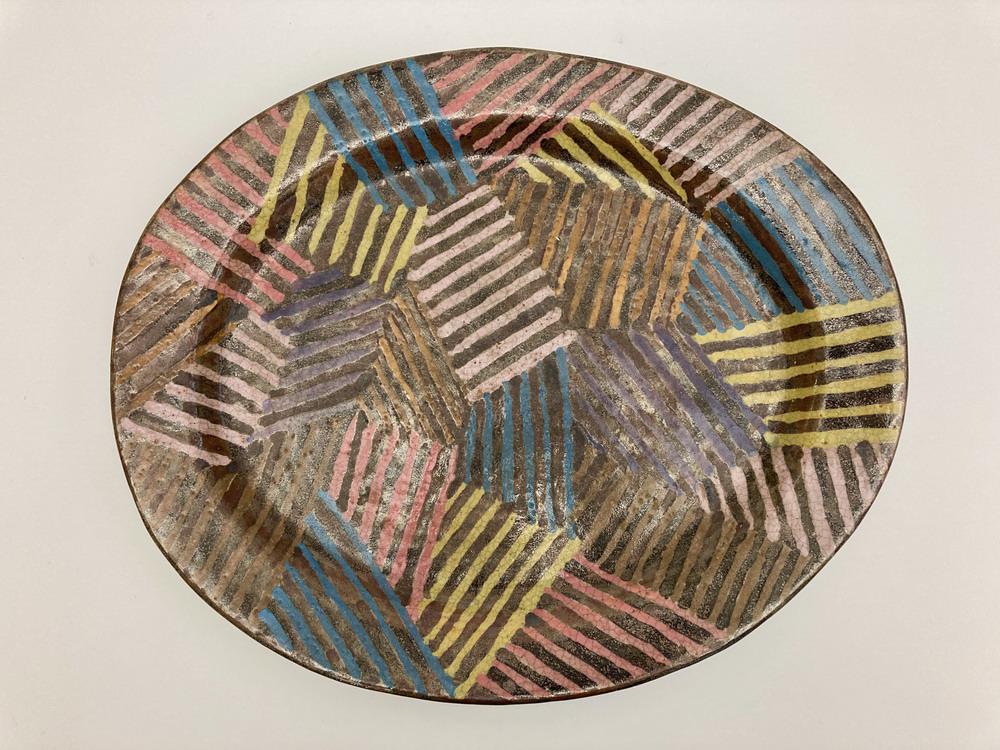 JUN KANEKO (Japanese / American, born 1942.  Platter (1 of 4)