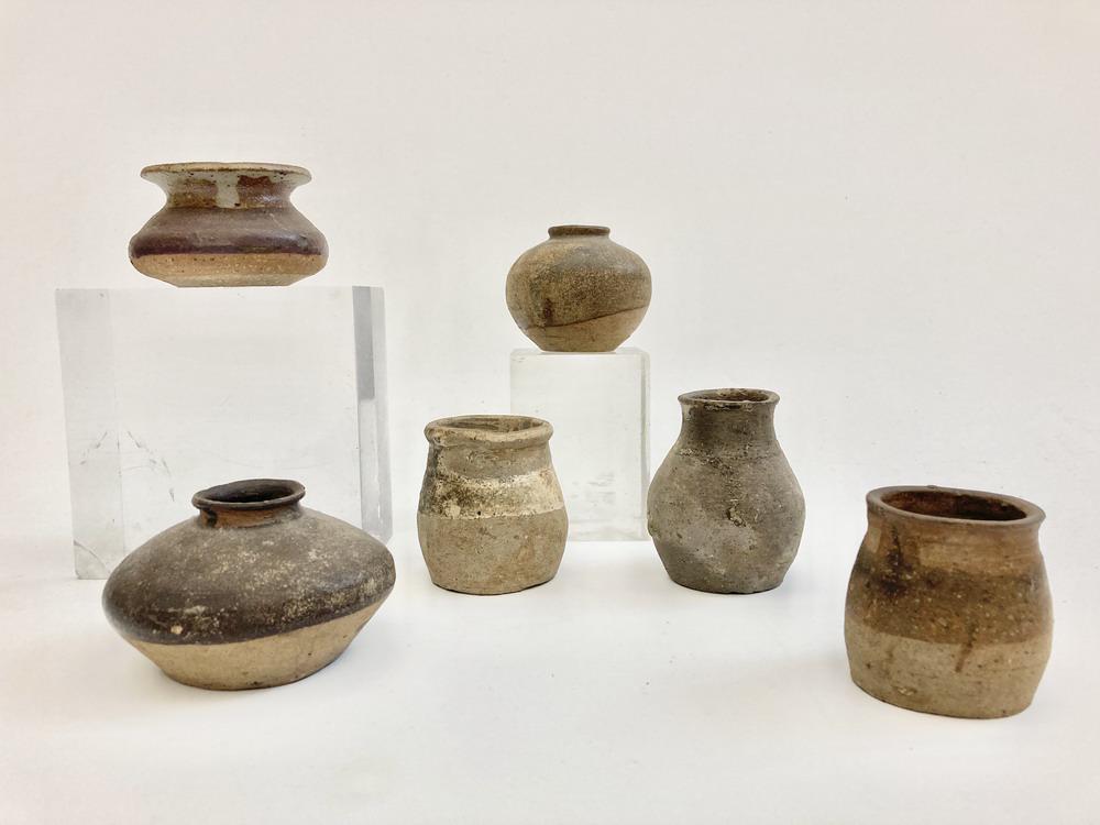 29 ASSORTED PIECES ANCIENT POTTERY, - Largest, pot with (1 of 19)