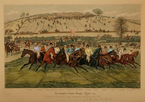 A SET OF FOUR ENGLISH HAND-COLORED ENGRA