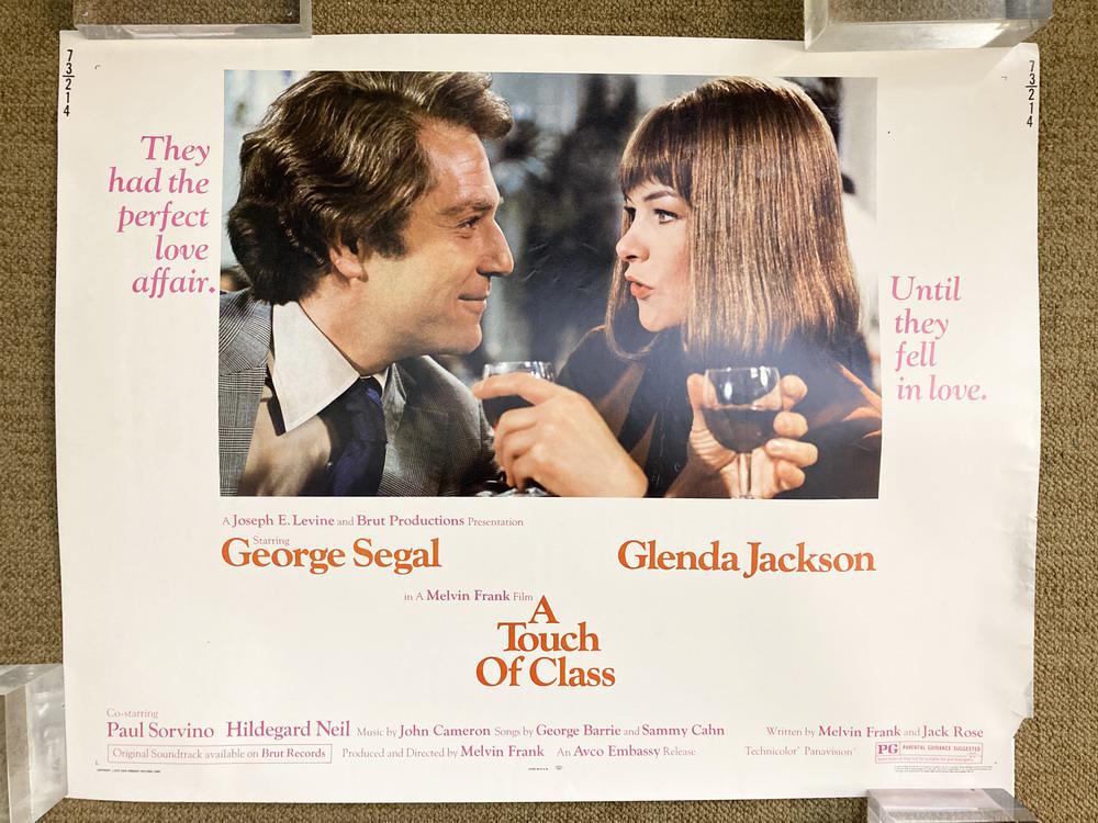 SEVEN COMEDY HALF SHEET MOVIE POSTERS, SOME STARRING JACK LEMMON OR GEORGE SEGAL.: SEVEN COMEDY HALF SHEET MOVIE POSTERS, SOME STARRING JACK LEMMON OR GEORGE SEGAL. Including "A Touch of Class"; "A New Leaf"; "California Split"; "The April Fools"; "The Out-of-Towners" and "Harry &