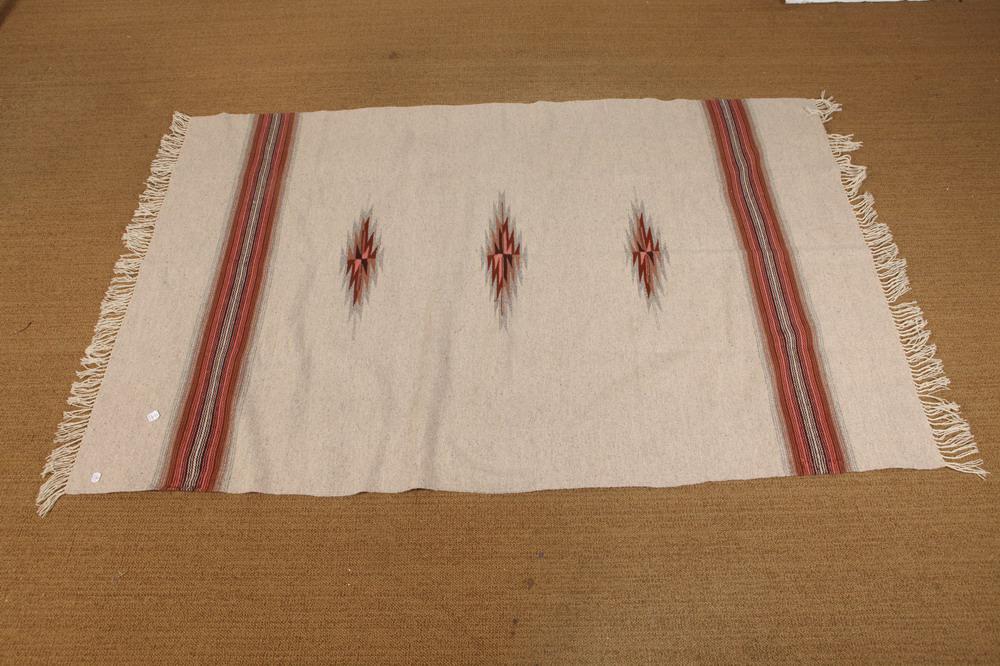 AMERICAN SOUTHWESTERN CHIMAYO BLANKET, Mid 20th century. - 72 x 47 in. (1 of 1)