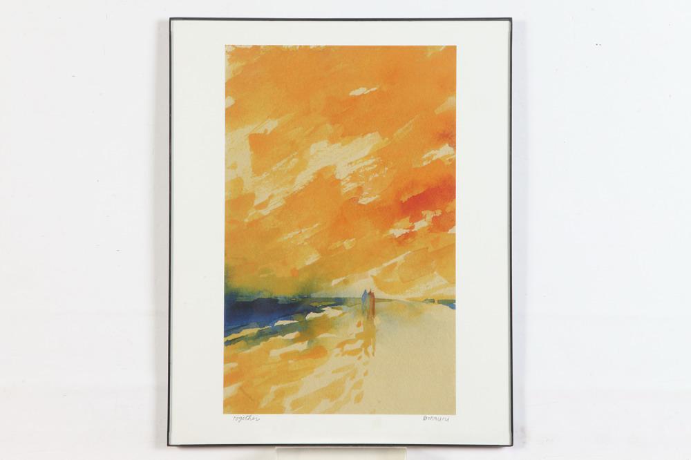 THOMAS BUCCI (American, 20th Century). Together, Watercolor on paper. Signed and titled. Framed. Not (1 of 2)