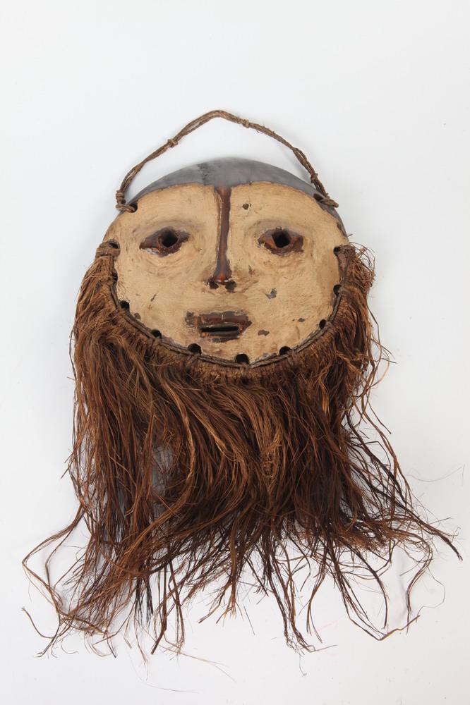 CONGOLESE LOGA WOOD MASK, 20th Century, Lega Region, Congo. - 1 foot tall. (1 of 1)
