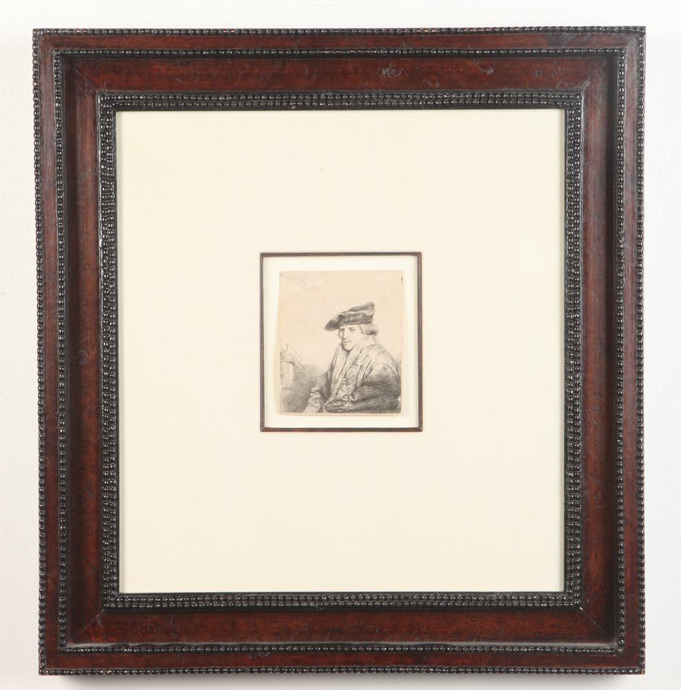 REMBRANDT VAN RIJN (Dutch, 1606-1669). Young Man in a Velvet Cap (Ferdinand Bol), 1637, Medium:: REMBRANDT VAN RIJN (Dutch, 1606-1669). Young Man in a Velvet Cap (Ferdinand Bol), 1637, Medium: Etching with touches of drypoint. The sitter is likely fellow artist Ferdinand Bol (Dutch, 1616-1680). T