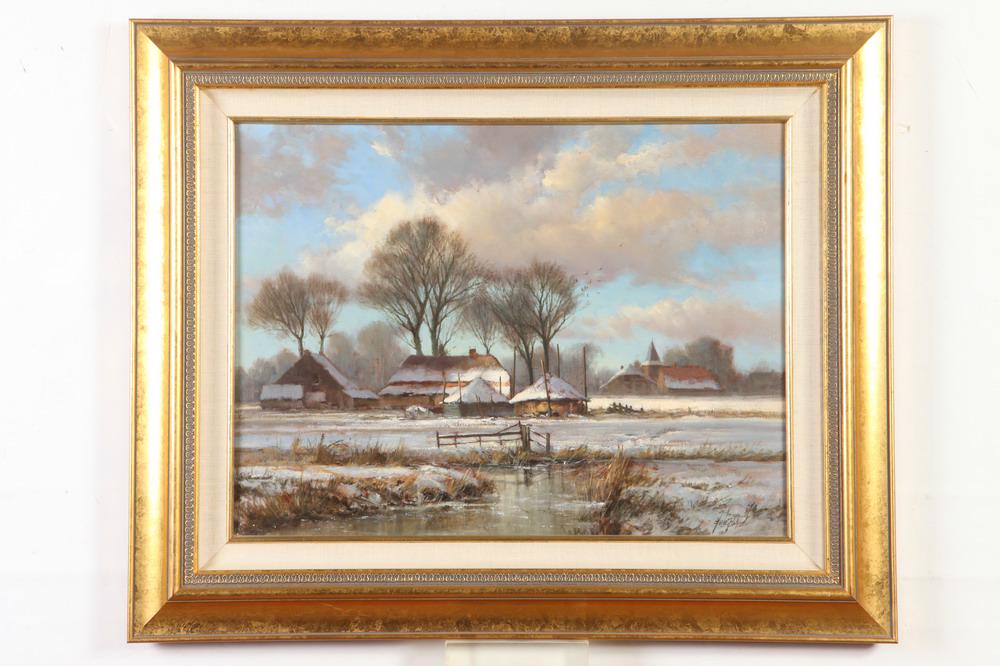 ANDRE BALYON (Dutch, born 1951). When the Years Grow Old, Oil on canvas. Signed lower right hand (1 of 2)