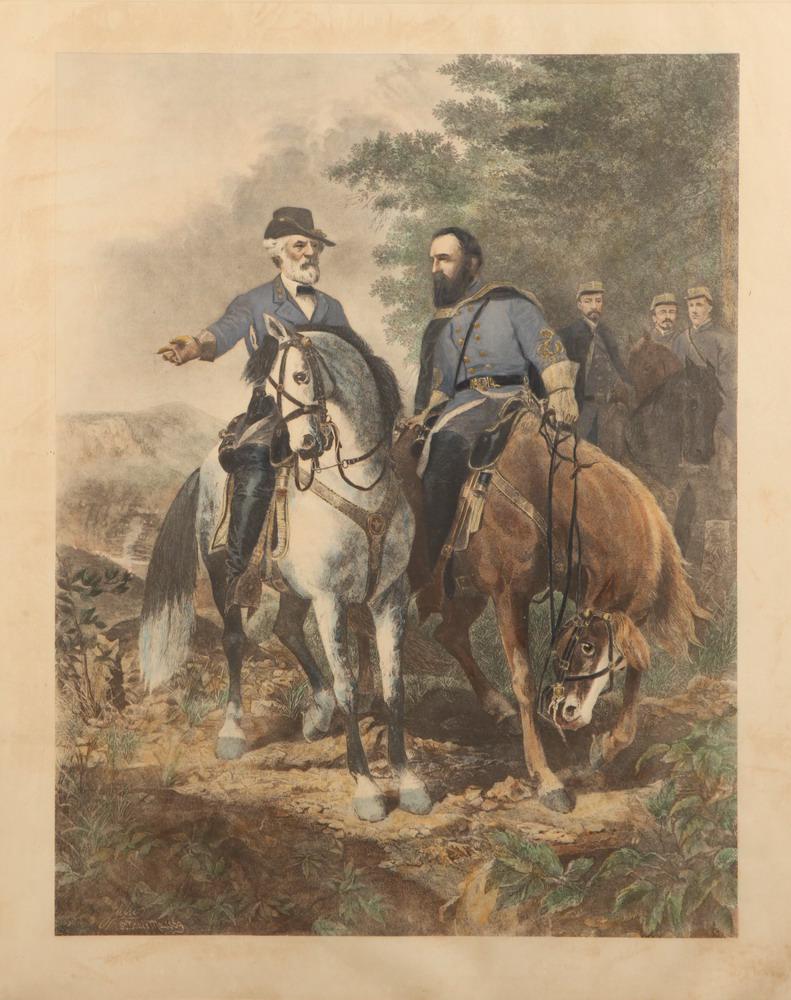 AFTER EVERETT B.D. FABRINO JULIO (American, 1843 - 1879). The Last Meeting, Robert E Lee and (1 of 1)