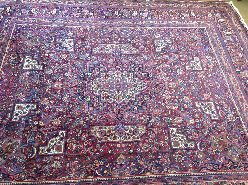 MASHAD RUG.      - App. 12 ft. 6in. x 15 ft. 6 in. (1 of 6)