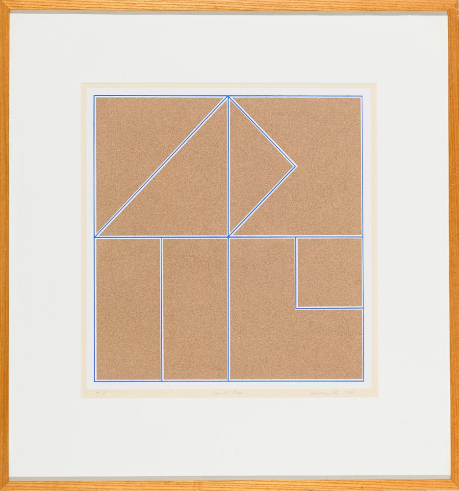 HITOSHI NAKAZATO (Japanese, 1936 - 2010).   Sand Box, 1975,  Mixed media on paper. Artist proof. (1 of 2)
