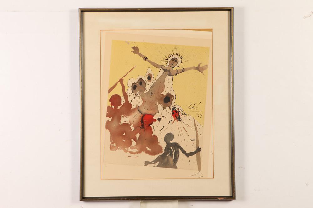 AFTER SALVADOR DALI. (Spanish, 1904-1989).     signed and numbered 8/250 in pencil lower margin. (1 of 2)