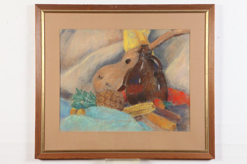 AMERICAN SCHOOL (20th century).   Spring Still Life,  Pastel on paper. Unsigned and undated. (1 of 1)