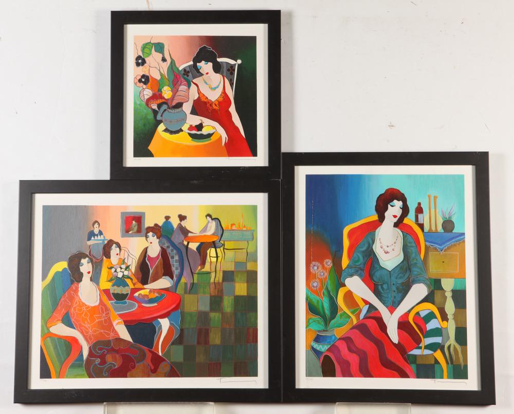 ITZCHAK TARKAY (Israeli / American, 1935 - 2012).   Set of Three Artworks,  Limited edition (1 of 1)
