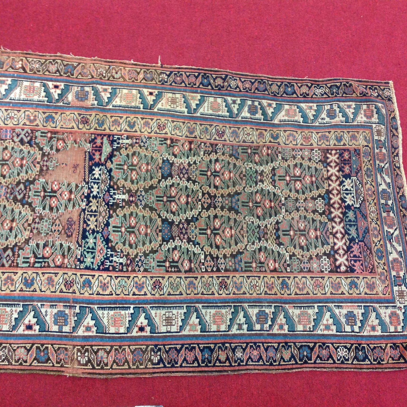 RUSSIAN KAZAK. - App. 9 ft. x 4 ft. 3 in. (1 of 3)