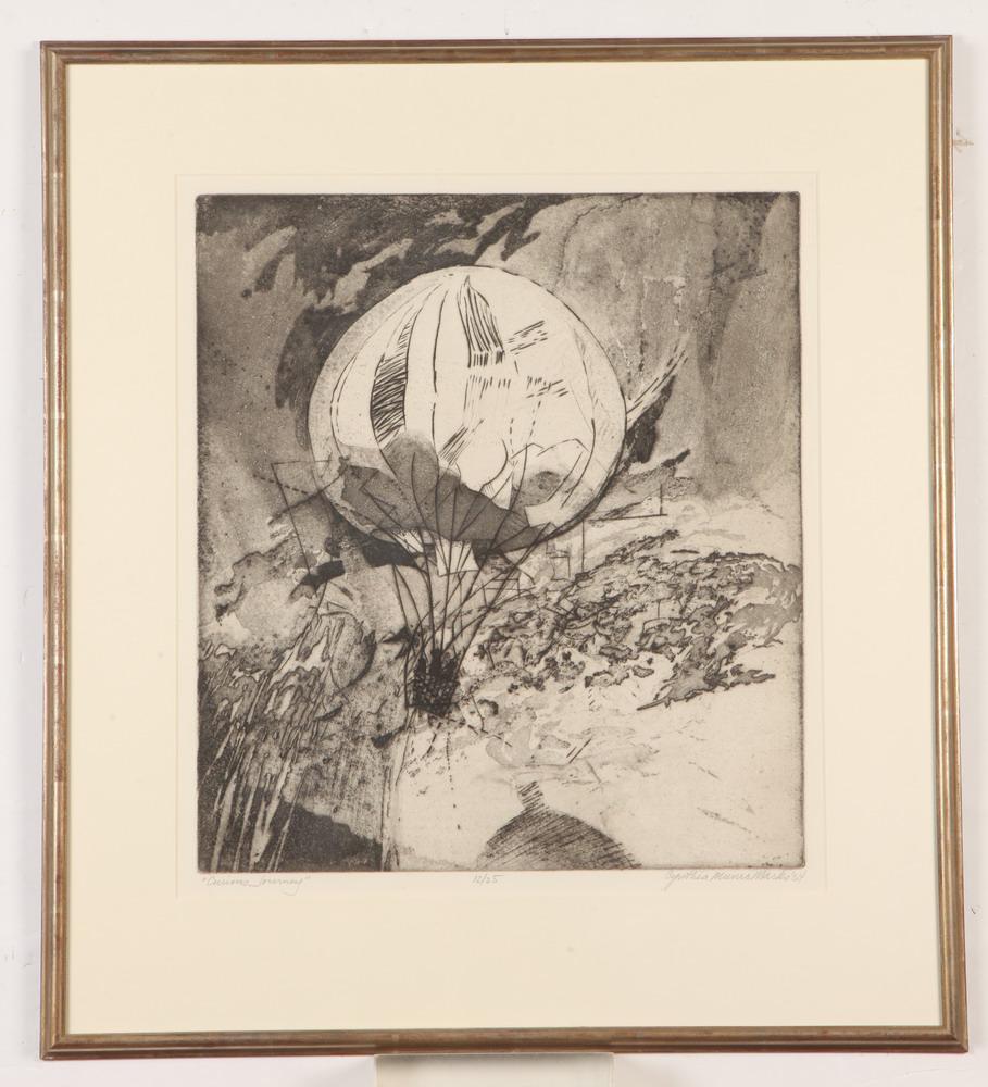 CYNTHIA MUNRO MARKS (American, Mid-20th Century). Curious Journey, 1964, Limited edition engraving (1 of 1)