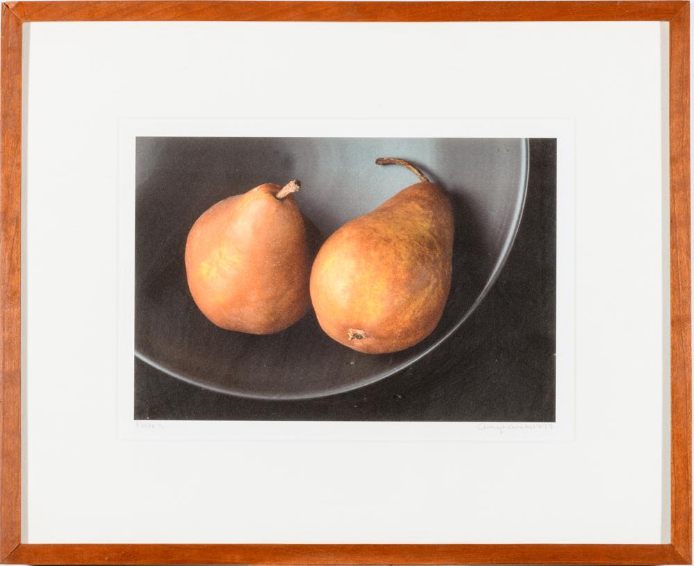 AMY LAMB (American, 20th Century). Pears, 1997, Print. Pencil titled, signed and dated. Framed. Not (1 of 3)