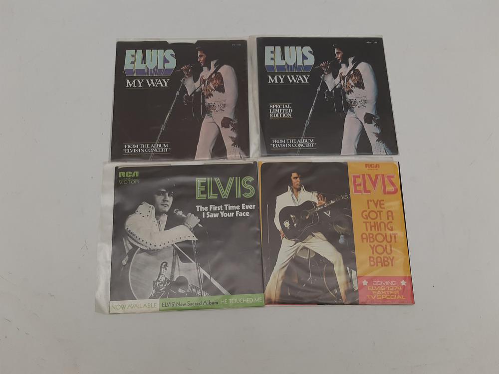 17 ELVIS PRESLEY RCA VICTOR 45 RECORDS, MOSTLY 1970S, (1 of 10)
