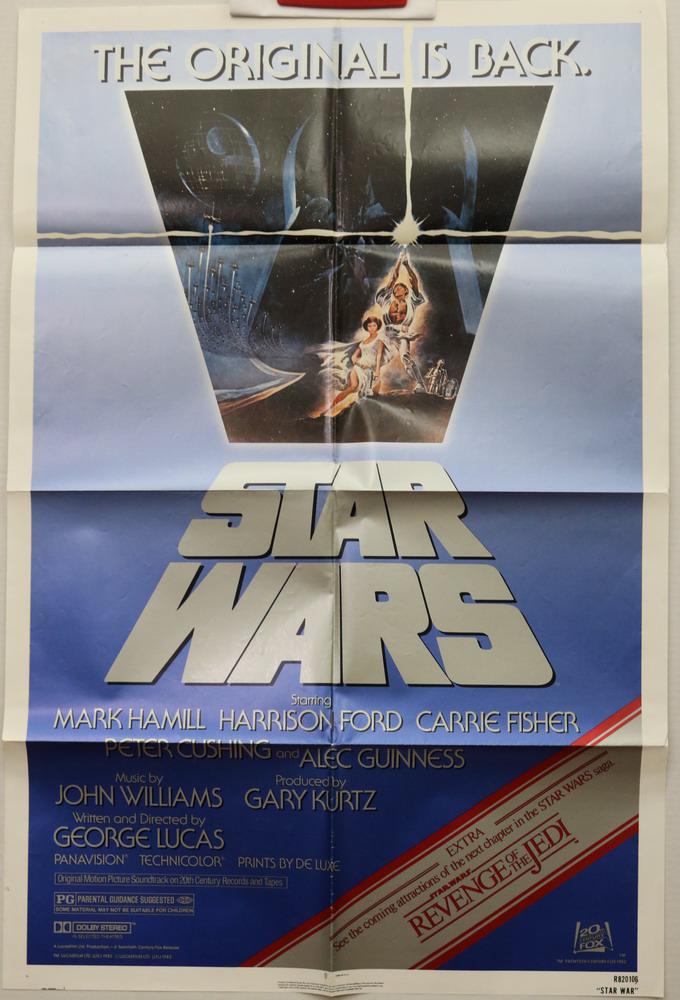 "STAR WARS" MOVIE POSTER, Tom Jung artwork. (1 of 2)