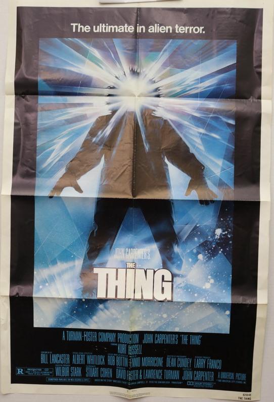 "THE THING" MOVIE POSTER , Drew Strunzan art work. (1 of 2)