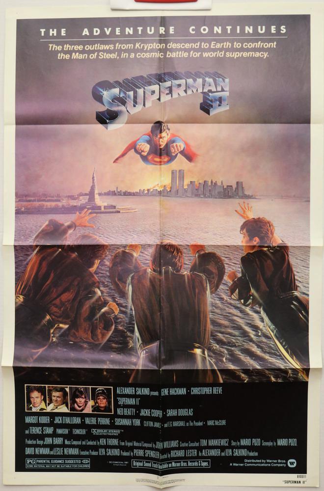 THREE "SUPERMAN" MOVIE POSTERS "SUPERMAN II" AND "SUPERMAN III" (2), (1 of 8)