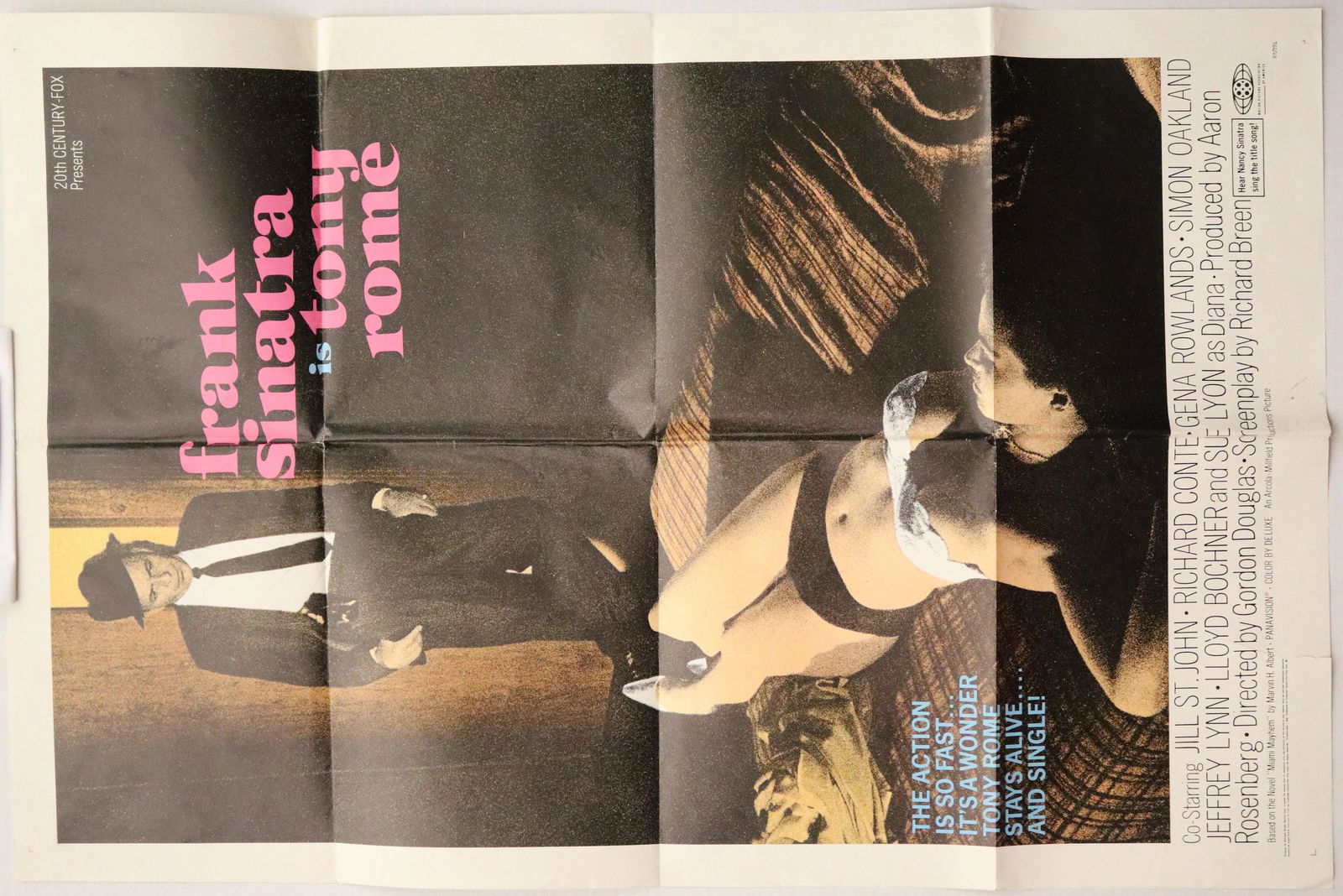 FOUR 1960S-70S CRIME DRAMA MOVIE POSTERS. (1 of 10)