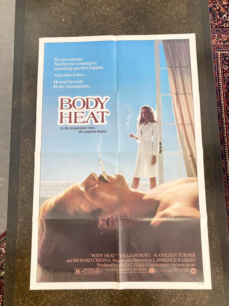 FOUR KATHLEEN TURNER/MICHAEL DOUGLAS MOVIE POSTERS: "BODY HEAT", "FATAL ATTRACTION, "ROMANCING THE (1 of 2)