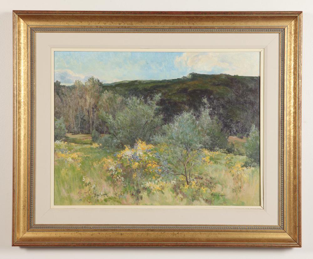 MICHAEL GRAVES (American, born 1952). Wildflowers, Oil on canvas. Signed "Mike Graves" lower right; (1 of 2)