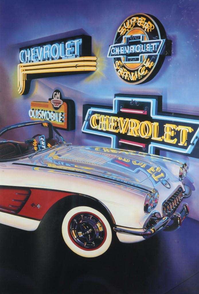 SCOTT JACOBS (American, born 1958). Neon Classic, Limited edition lithograph on paper numbered 1307 (1 of 1)