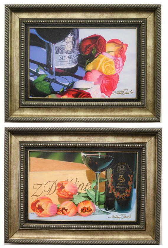 SCOTT JACOBS (American, born 1958). A pair: "Stems of Napa" and "Rainbow Red", circa 2014, A pair of (1 of 7)