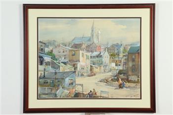 JAMES MILTON SESSIONS (American, 1882 - 1962). Cape Breton, Nova Scotia, Watercolor on paper. Signed (1 of 14)