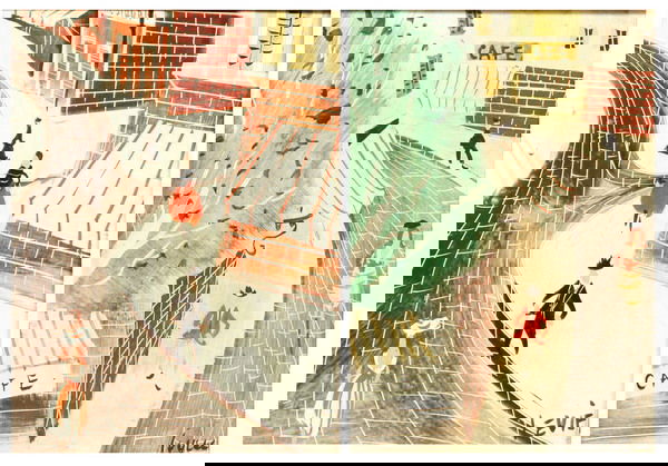 CHARLES LEVIER (French, 1920-2004). STREET SCENES: CHARLES LEVIER (French, 1920-2004). STREET SCENES: A PAIR, each signed lower right. Oil on board - 7 in. x 5 in. and 7 1/2 in. x 5 1/2 in.