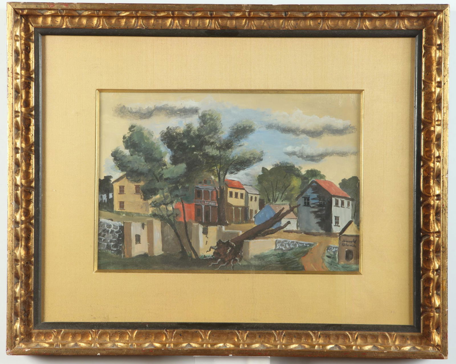 ARNOLD BLANCH (American, 1896 - 1968). The Fallen Tree, Watercolor and gouache on paper. Signed (1 of 2)