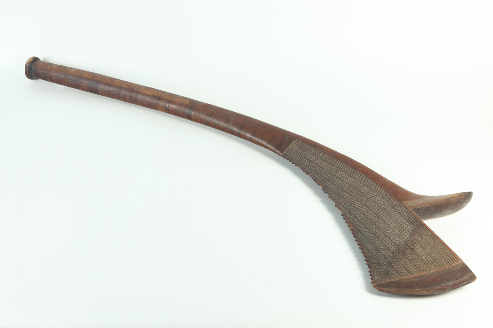 OCEANIA FIJI ISLANDS DOUBLE-HEADED SALI WAR CLUB, Early-to-mid 20th Century. - Lenght: 44 inches. (1 of 1)