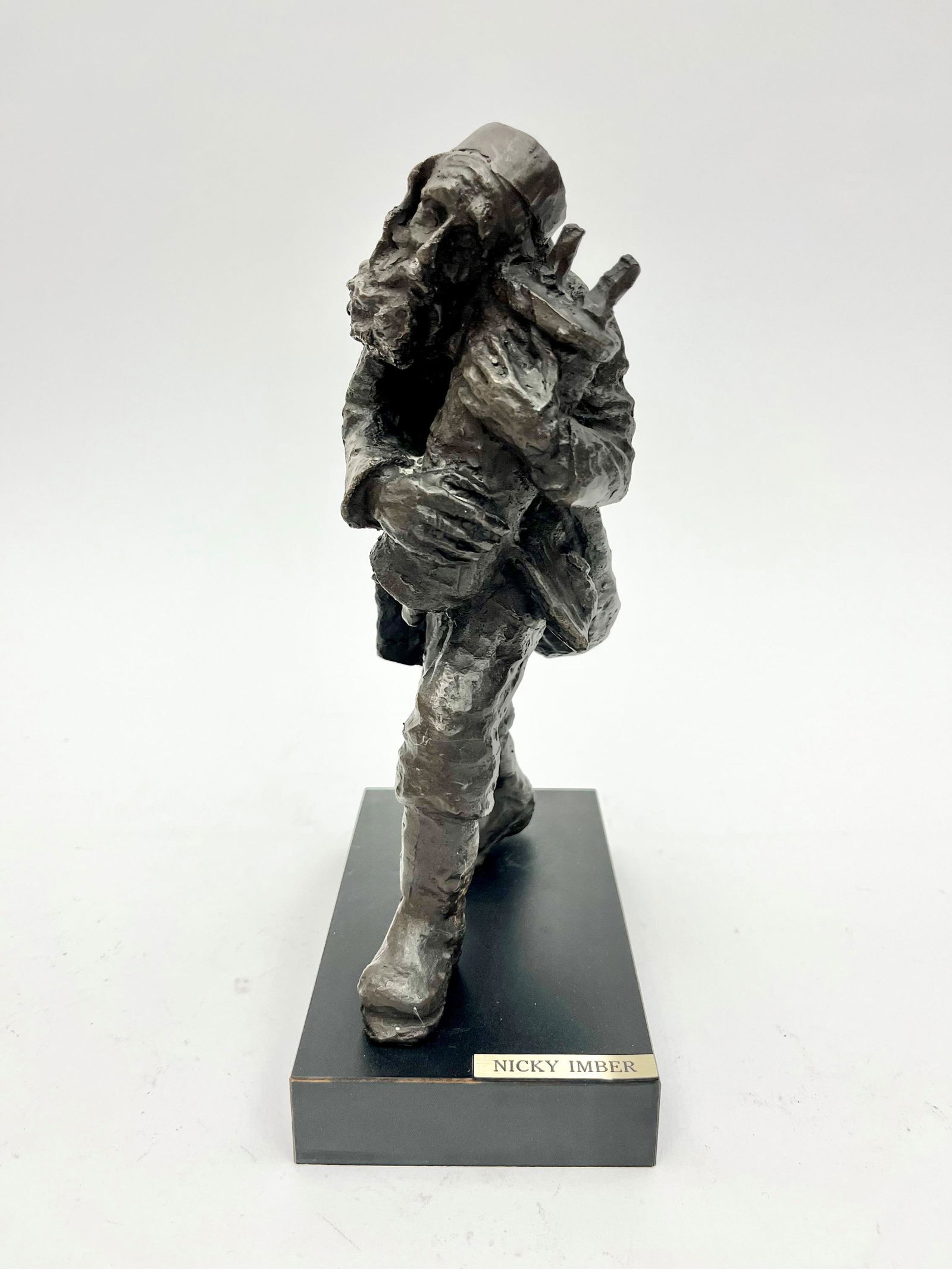 NICKY IMBER (Austrian / Israeli, 1920-1996). Love of Torah, Bronze sculpture. It is an "artist (1 of 8)