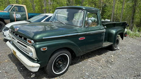 1966 FORD FLARESIDE TWO-DOOR PICKUP TRUCK, Series F-100. - MIleage: 49,868.