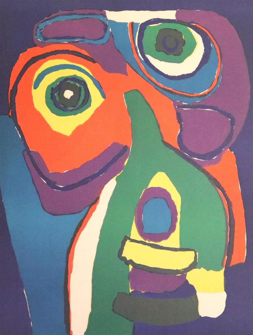 KAREL APPEL (Dutch, 1921-2006). Untitled, 1969, Limited edition color lithograph on cream wove paper (1 of 19)