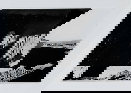 LEWIS BALTZ (American, 1945 - 2014). New Construction, Shadow Mountain, circa 1977, Gelatin silver: LEWIS BALTZ (American, 1945 - 2014). New Construction, Shadow Mountain, circa 1977, Gelatin silver print. Print was included in the "Nevada" portfolio. Framed. Not examined out of frame. - Sight: 6 x