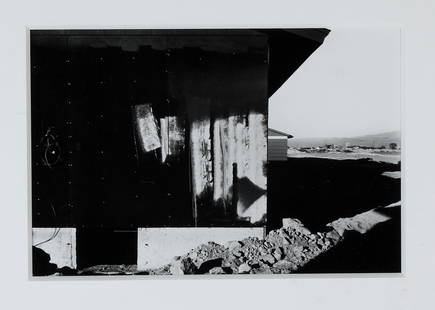 LEWIS BALTZ (American, 1945 - 2014). New Construction, Shadow Mountain, circa 1977, Gelatin silver: LEWIS BALTZ (American, 1945 - 2014). New Construction, Shadow Mountain, circa 1977, Gelatin silver print. Print was included in the "Nevada" portfolio. Framed. Not examined out of frame. - Sight: 6 x