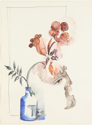 VLADIMIR KARA (Russian / French, born 1956). Bouquet of Flower, 1999, Gouache and watercolor on (1 of 3)