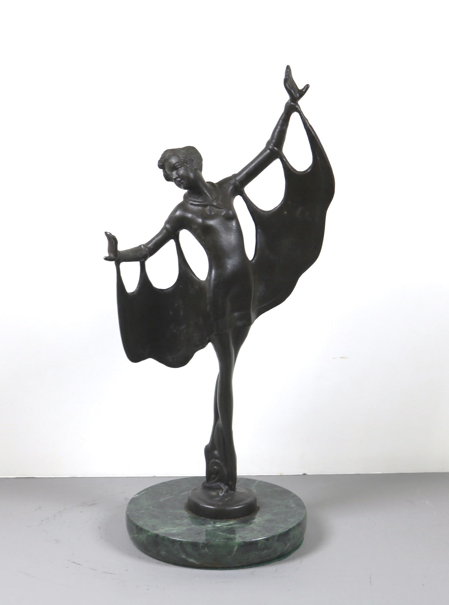 AFTER JOSEPH LORENZL (Austrian, 1892-1950). Butterfly Dancer, Art Deco sculpture depicting a female (1 of 17)