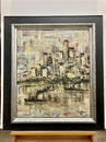 SAN MIGUEL (20th Century). Urbanscape, 1961, Oil on board. Signed and dated lower right corner.