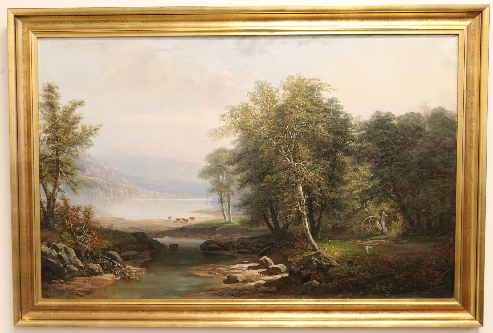 PAUL RITTER. (German / American, 1829 - 1907). Vermont Autumnal Scene, Oil on board depicting a (1 of 20)